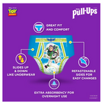 Pull-Ups Boys' Night-Time Training Pants;  3T-4T;  44 Ct
