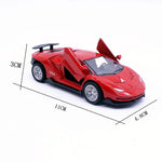 Open Door Car Model Large Alloy Rambo Children's Toy Boy Sports Car Toy