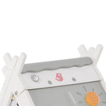 Kids Play Tent - 4 in 1 Teepee Tent with Stool and Climber, Foldable Playhouse Tent for Boys & Girls