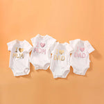 Baby Solid Color Printed Pattern Cute Triangle Onesies