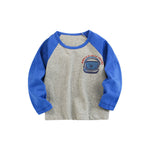 Baby Cute Bear Graphic Color Matching Design Soft Cotton Shirt