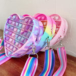 Cartoon pinch music color shoulder bag decompression vent toy