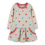 Baby Girl Polka Dot Pattern A-Line Design Cotton Dress
