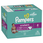 Pampers Cruisers Active Fit Taped Diapers Size 4, 70 Count