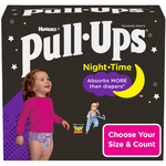 Pull-Ups Girls' Night-Time Training Pants Size 3T-4T;  60 Count
