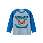 Baby Boy Cartoon Animal Print Pattern Cute Pullover Tops
