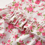 Baby Girl Floral Print Graphic Ruffle Design Sleeveless Onesies & Headband