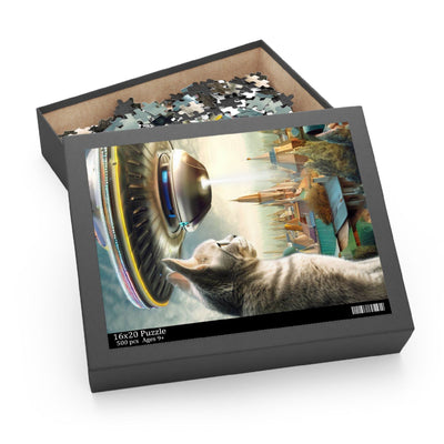 Astrocat Encounter Jigsaw Puzzle 500-Piece