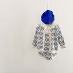 Baby Girl Heart Embroidered Pattern Spring Latest Style Onesies & Cardigan