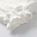 Baby Girl Hollow Carved Design Solid Color Sleeveless Tops Combo Shorts Sets