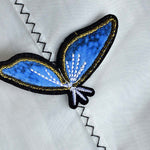 Baby Girl Dimensional Butterfly Embroidery Lace Patchwork Sleeveless Dress