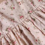 Baby Girl Ditsy Floral Print Butoon Front Butterfly Sleeve Dress