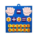 Kid Felt Finger Numbers Math Toys; Children Counting Early Learning Educational Board; For Toddler Teaching Aid