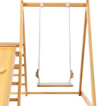 Wooden Swing and Slide Set Indoor Foldable Climbing Playground Playset for Kids; Wooden Climbing Toys with Rock Climb Ramp for Toddlers