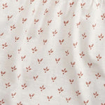 Baby Girl Floral Embroidered Pattern Loose Cotton Shirt