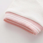 Baby Girl 1pcs Logo Graphic Graphic Side & Neck Striped Design Ruffle Hem Baseball Dress