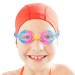 Colorful Kids Goggles with Case, Cotton Candy