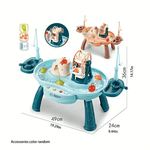 Children's Multifunctional Early Education Children's Song Story Common Sense Play Water Toy Fishing Table Toy Summer Boy Girl Toy (Accessories Color Random)