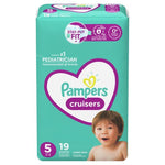 Pampers Cruisers Active Fit Taped Diapers Size 5, 19 Count