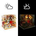 Robotime Rolife Miniature Dollhouse Wooden Birthday Gift DG102 Sam's Study Room