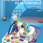 Kids Race Track Toys For Boy Car Adventure Toy For 3 4 5 6 7 Years Old Boys Girls; Puzzle Rail Car; City Rescue Playsets Magnet Toys W/ 4 Mini Cars; Preschool Educational Car Games Gift Toys