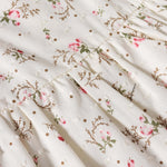 Baby Girl Ditsy Floral Print Butoon Front Butterfly Sleeve Dress