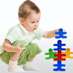 Wooden Balance Villain Blocks Montessori Toys For Toddlers, Education For Fine Motor Skills - Sorting & Matching, Educational Stacking Toys Kids
